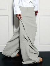 Men's Solid Color Loose Fit Casual Pant SKUL48585