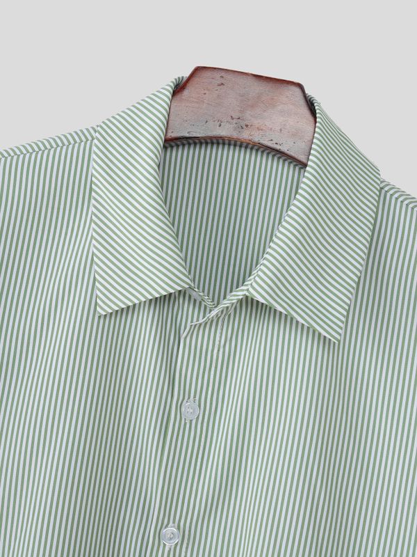 Men's Striped Casual Short Sleeve Shirt SKUL54704
