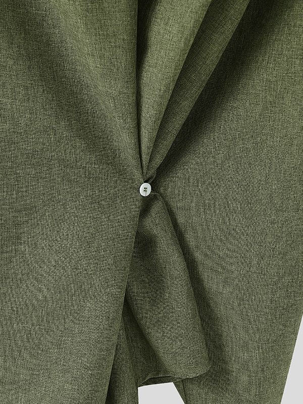 Men's Deconstructed Loose Irregular Long Sleeve Shirt SKUL37748