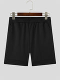 Mens Solid Knit Casual Shorts With Pocket SKUK18750