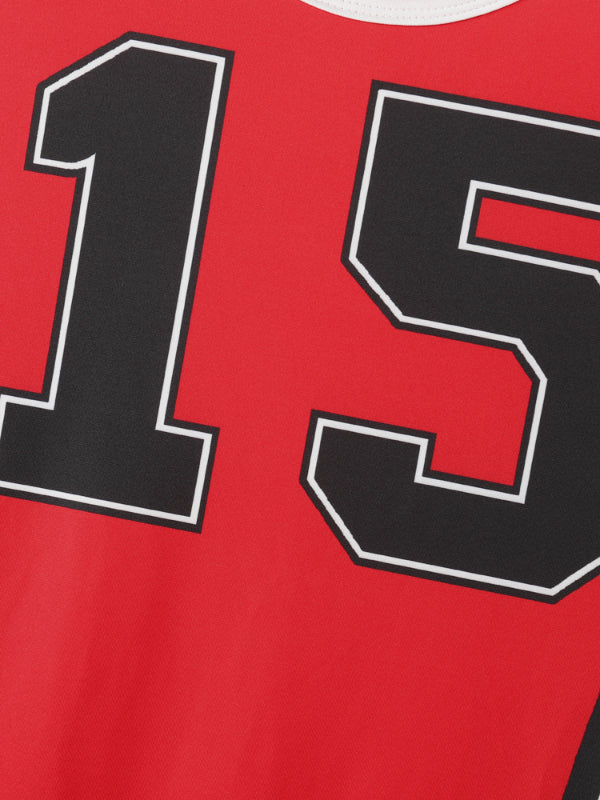 Men's Colorblock Number Print Bodysuit SKUL21173