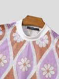 Mens Floral Lace Patchwork Sleeveless Vest SKUK39940