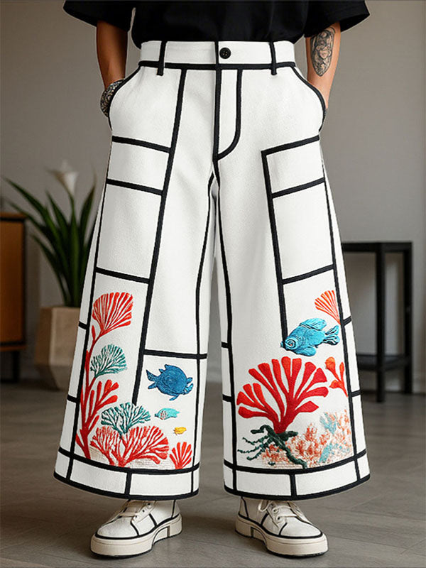 Men's Underwater World Print Loose Pant SKUL21329