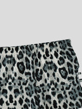 Men's Wild Jungle Instinct Leopard Print Side Cutout Fitted Short SKUL69697