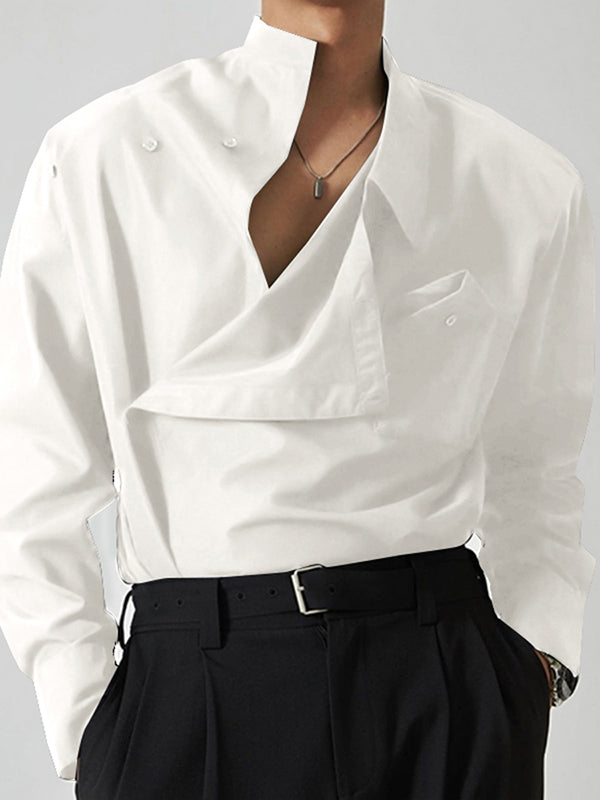 Button irregular T-shirt
