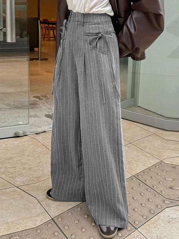 Mens Striped High-Waisted Tie Pant SKUL00973