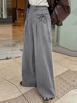 Mens Striped High-Waisted Tie Pant SKUL00973