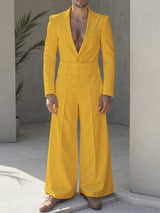 Men's Deconstructed High Waist Casual Two Pieces Outfit SKUL27421