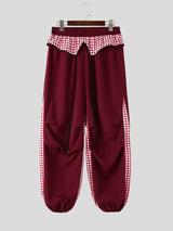 Men's Casual Plaid Design Pant SKUL62080