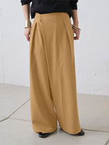 Men's Solid Color Wide Leg Casual Pant SKUL29776