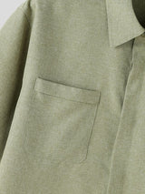 Men's Island Resort Minimalist Turn-down Collar Two Pieces Outfit SKUL76619