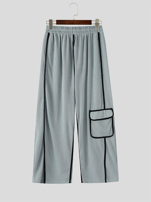 Mens Textured Loose Hollow-Out Casual Pant SKUL17050