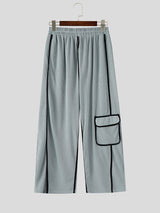 Mens Textured Loose Hollow-Out Casual Pant SKUL17050