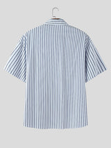 Men's Striped Casual Half Sleeve Shirt SKUL26986