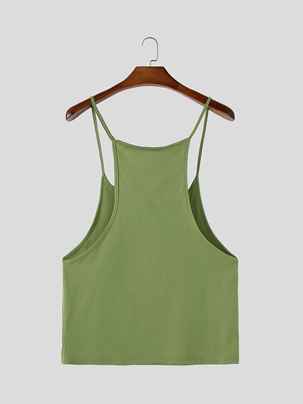 Men's Avant-Garde Extreme Scoop Neck Ultra-Thin Tank SKUL63173