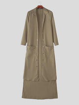 Men's Irregular Hem Long Sleeve Cardigan SKUL40286