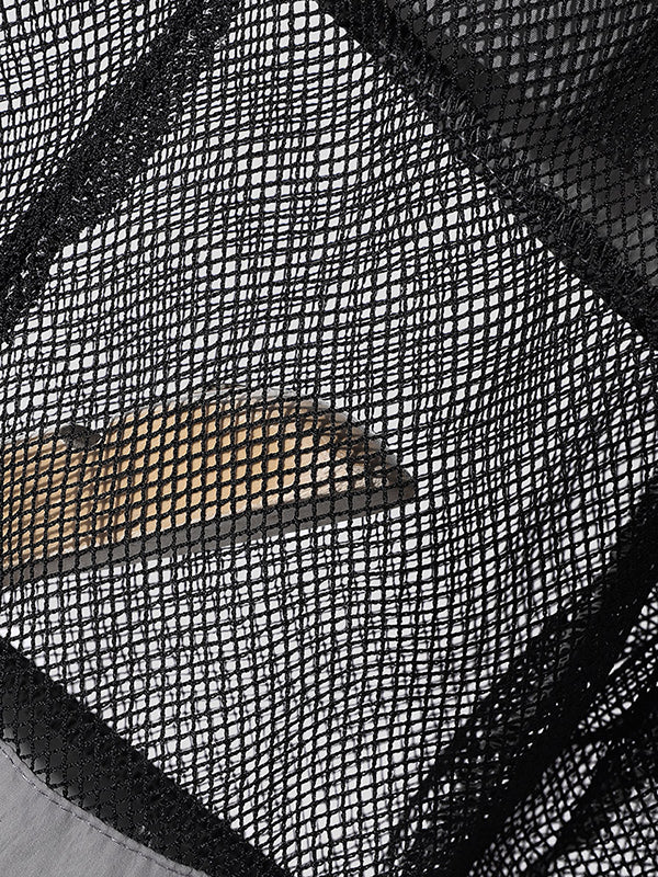 Mens Sheer Loose-Fit Hollow-Out Short SKUK99945