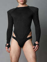 Men's Deconstructed Padded Shoulder Bodysuit SKUL31909