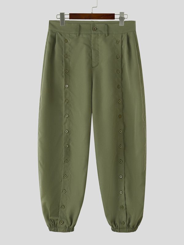 Men's Split Design Button Casual Pant SKUL43921