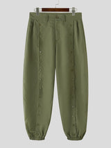 Men's Split Design Button Casual Pant SKUL43921