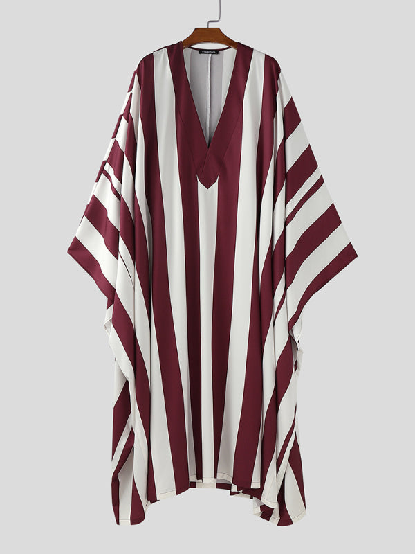 Men's Striped Loose Oversized Robe SKUL24712