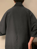 Mens Solid Cowl Neck Short Sleeve T-Shirt SKUK10612
