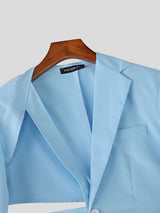 Men's Deconstructed Cutout Lace Up Casual Blazer SKUL52934