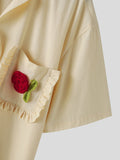 Mens Floral Decoration Tie Design Shirt SKUK51190