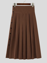 Men's Deconstructed Pleated Wide Leg Genderless Skirt SKUL50029