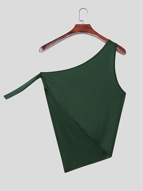 Men's Sheer Slim Fit Sleeveless Tank SKUL36434