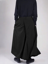 Men's Deconstructed Solid Color Pleated Pant SKUL48757