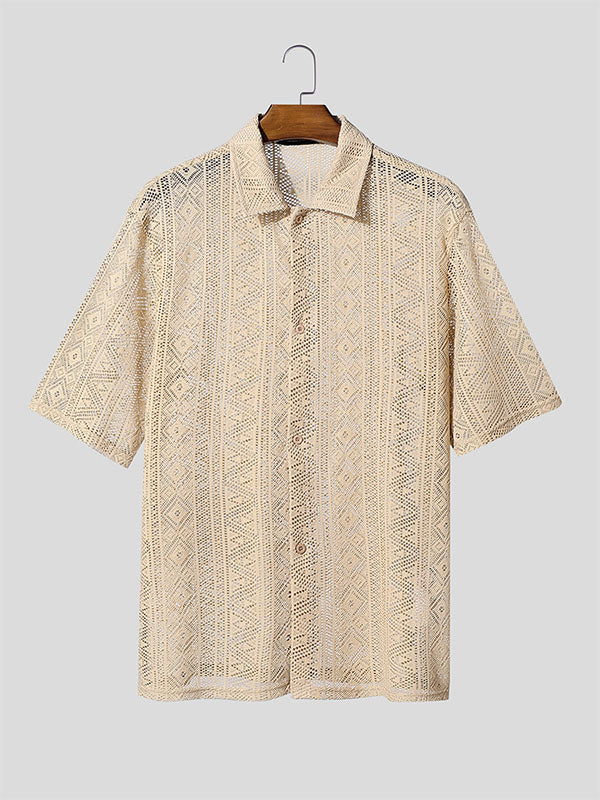 Mens Sheer Mesh Short Sleeve T-Shirt SKUL19118