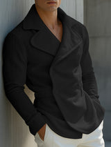 Men's Solid Casual Long Sleeve Blazer SKUL27300