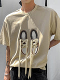 Mens Shoe Print Lace Up Design T-Shirt SKUK07549