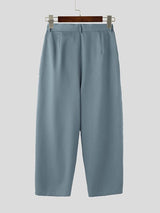 Men's Solid Color Loose Curved Pant SKUL51720