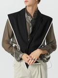 Mens Irregular Design Tie Side Waistcoat SKUK22754