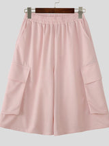 Men's Casual Pocket 3/4 Length Short SKUL50125