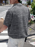 Mens Marled Knit Short Sleeve Golf Shirt SKUK41413