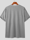 Mens Solid Crew Neck Short Sleeve T-Shirt SKUK05226