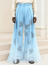 Men's Maple Leaf Print Gradient Mesh Pant SKUL39000