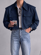 [Pre-order] Men's Clean-Fit Minimalist Daily Commute Dual Flap Pocket Jacket SKUL88493