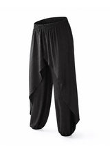 Mens Deconstructed Solid Color Layered Pant SKUK80509