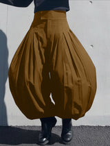 Men's Deconstructed Solid Color Pleated Pant SKUL50872