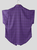 Men's Plaid Casual Sleeveless Shirt SKUL21346