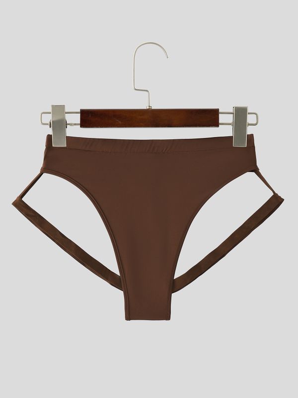 Men's Avant-Garde Dual-Strap Construction Lateral Cutouts Short SKUL58755