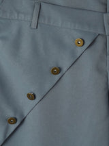Men's Avant-Garde Darkwear City Walk Asymmetric Button Flap Balloon Wide-Leg Pant SKUL85218