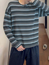 Men's Casual Striped Long Sleeve T-Shirt SKUL36396