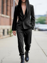 Men's Deconstructed Hooded Two Pieces Outfit SKUL42559