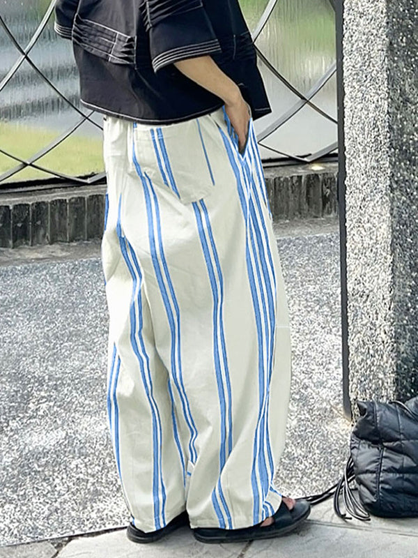 Mens Striped Colorblock Casual Pant SKUL09704