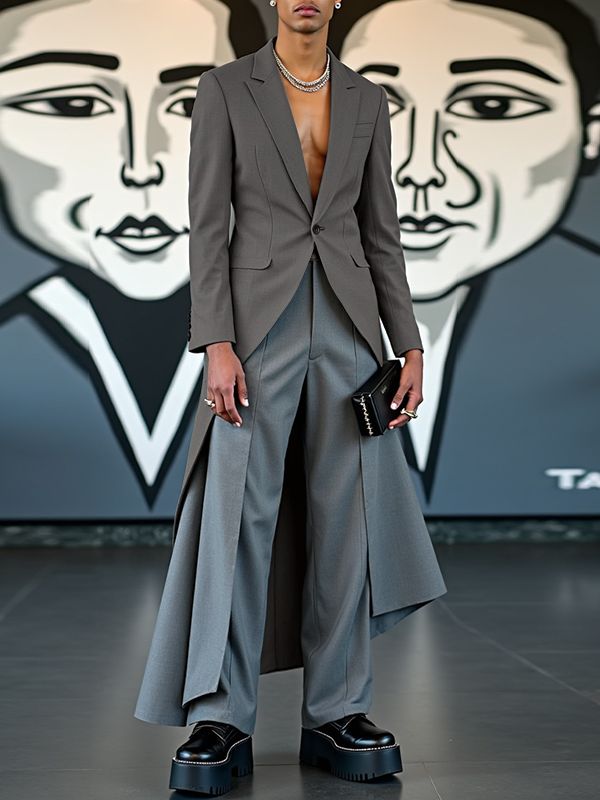 Men's Deconstructed Long Sleeve Casual Blazer SKUL31960